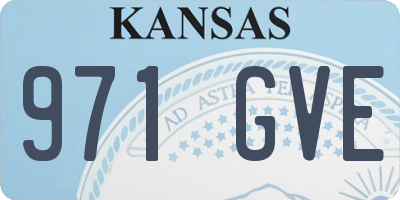KS license plate 971GVE