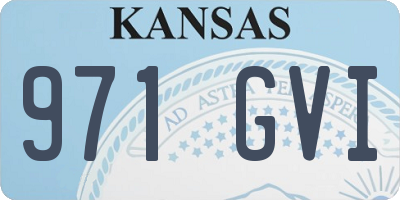 KS license plate 971GVI