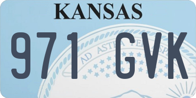 KS license plate 971GVK
