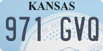 KS license plate 971GVQ