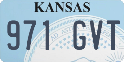 KS license plate 971GVT
