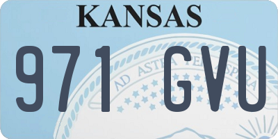 KS license plate 971GVU