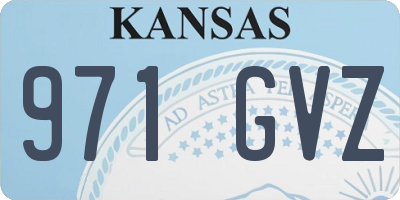 KS license plate 971GVZ