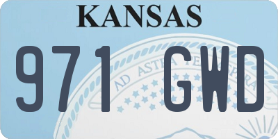 KS license plate 971GWD