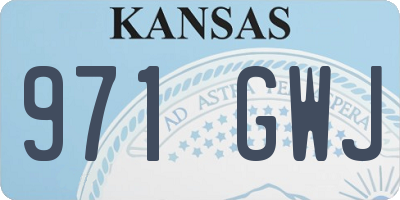 KS license plate 971GWJ