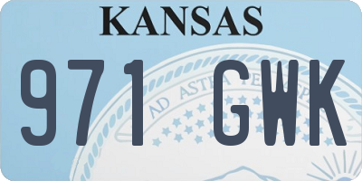KS license plate 971GWK