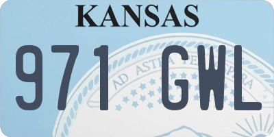 KS license plate 971GWL
