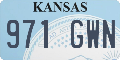 KS license plate 971GWN