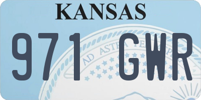 KS license plate 971GWR