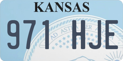 KS license plate 971HJE