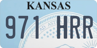 KS license plate 971HRR