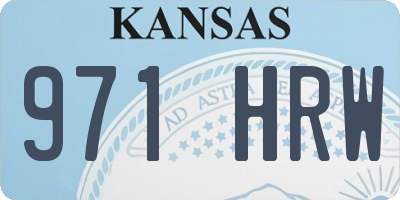 KS license plate 971HRW