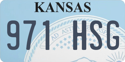 KS license plate 971HSG