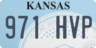 KS license plate 971HVP