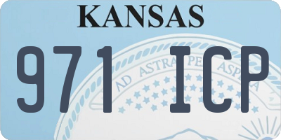 KS license plate 971ICP