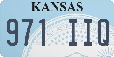 KS license plate 971IIQ