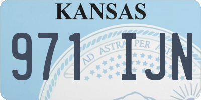 KS license plate 971IJN