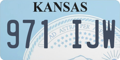 KS license plate 971IJW