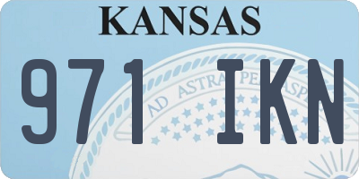 KS license plate 971IKN