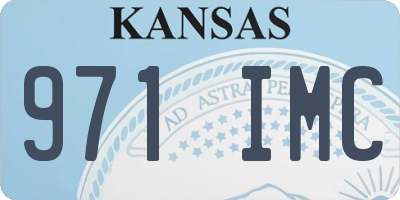 KS license plate 971IMC