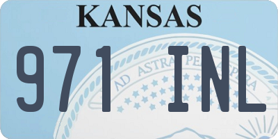KS license plate 971INL