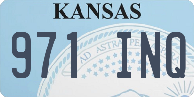 KS license plate 971INQ