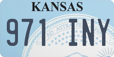 KS license plate 971INY