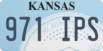 KS license plate 971IPS