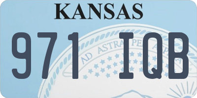 KS license plate 971IQB