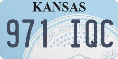 KS license plate 971IQC