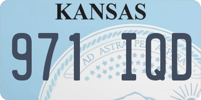 KS license plate 971IQD