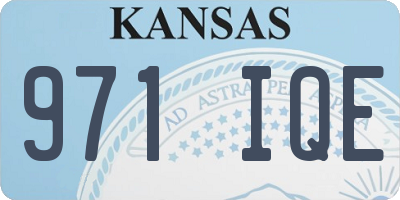 KS license plate 971IQE