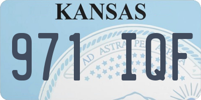 KS license plate 971IQF