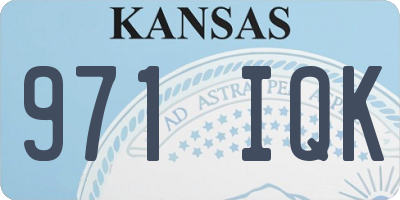 KS license plate 971IQK
