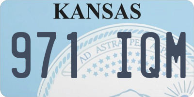 KS license plate 971IQM
