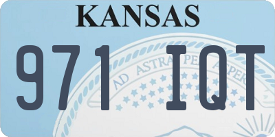 KS license plate 971IQT