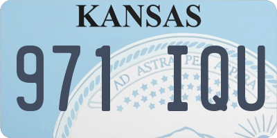 KS license plate 971IQU