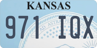 KS license plate 971IQX