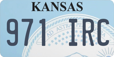 KS license plate 971IRC