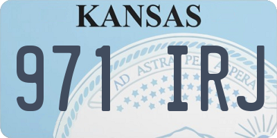 KS license plate 971IRJ