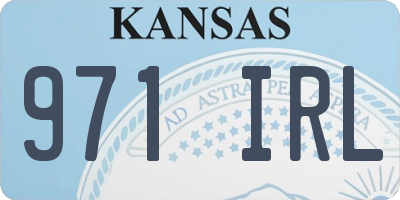 KS license plate 971IRL