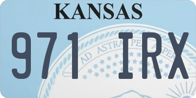 KS license plate 971IRX