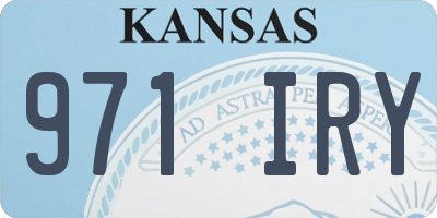 KS license plate 971IRY