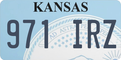 KS license plate 971IRZ