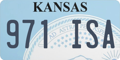KS license plate 971ISA