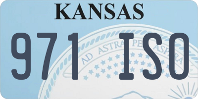 KS license plate 971ISO