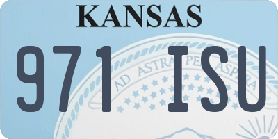 KS license plate 971ISU