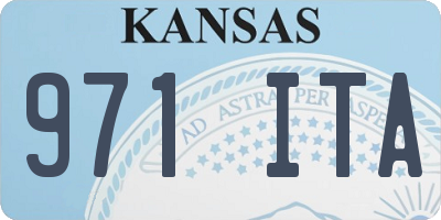 KS license plate 971ITA