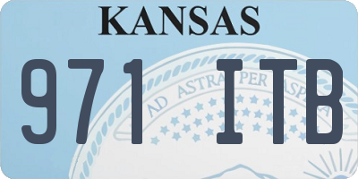 KS license plate 971ITB