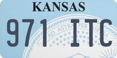 KS license plate 971ITC